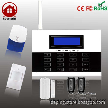 LCD display GSM& PSTN dual network home security burglar inturder alarm system